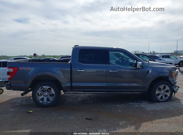 1FTFW1E56NFB15385 2022 FORD F150 Серый Вид щитка приборов