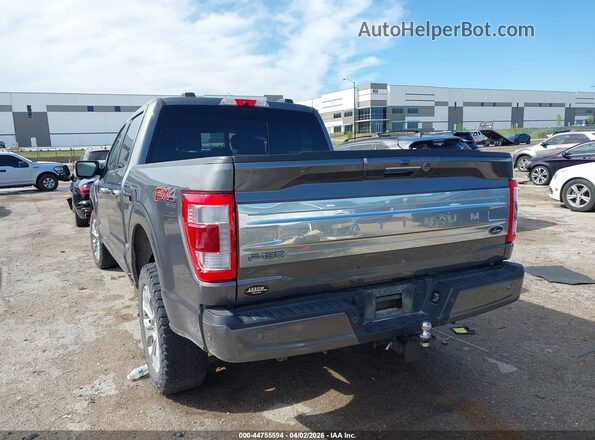 1FTFW1E56NFB15385 2022 FORD F150 Серый Задняя левая четверть