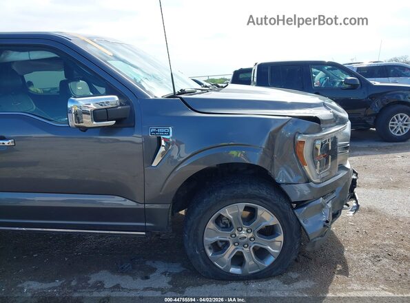 1FTFW1E56NFB15385 2022 FORD F150 Серый Вид спереди