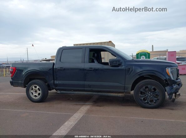 1FTFW1E83NFB31344 2022 FORD F150 Black Widok wnętrza z tyłu
