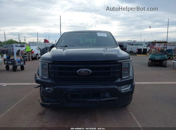 1FTFW1E83NFB31344 2022 FORD F150 Black Widok zestawu wskaźników