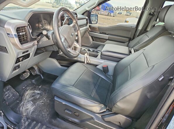 1FTFW1ED2PFA60802 2023 FORD F150 Black Vista interior delantera