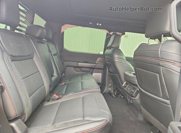 1FTFW1RG5RFB07683 2024 FORD F150 Gray Widok tylnych siedzeń