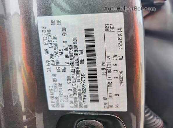 1FTFW1RG5RFB07683 2024 FORD F150 Gray Widok komory silnika