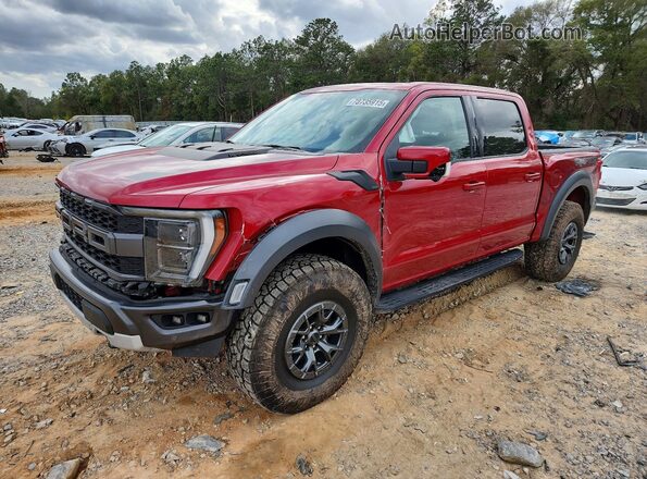 1FTFW1RG7NFB79527 2022 FORD F150 Красный Передняя левая четверть