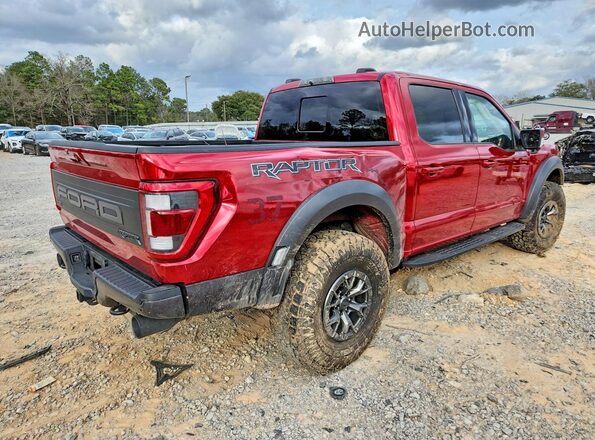 1FTFW1RG7NFB79527 2022 FORD F150 Красный Задняя правая четверть