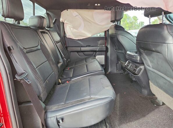 1FTFW1RG7NFB79527 2022 FORD F150 Красный Вид задних сидений