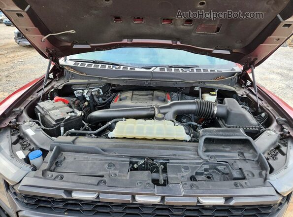 1FTFW1RG7NFB79527 2022 FORD F150 Красный Вид задней части салона