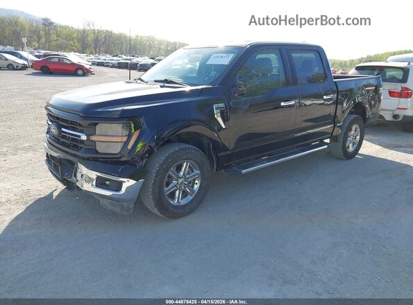 1FTFW3LD6RFA36701 2024 FORD F150 Черный Передняя левая четверть
