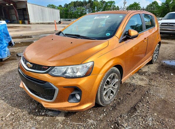 1G1JD6SH7H4137416 2017 CHEVROLET SONIC Оранжевый Передняя левая четверть