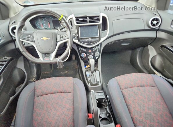 1G1JD6SH7H4137416 2017 CHEVROLET SONIC Оранжевый Вид панели приборов