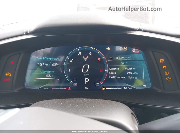 1G1YA3D48P5113473 2023 CHEVROLET CORVETTE White Widok tylnych siedzeń