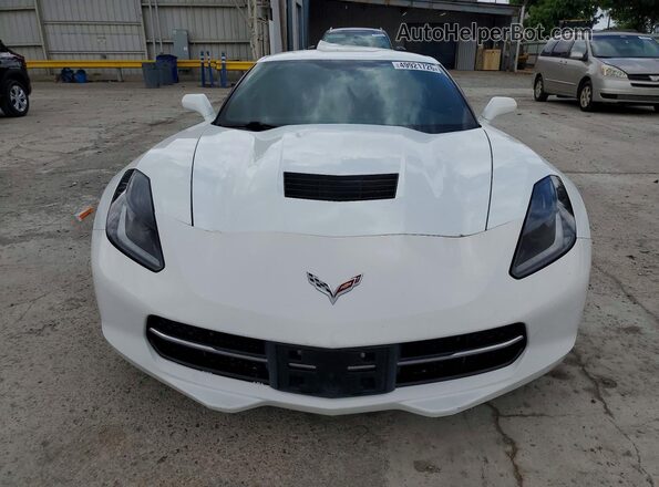 1G1YB2D73K5117828 2019 CHEVROLET CORVETTE Белый Вид спереди