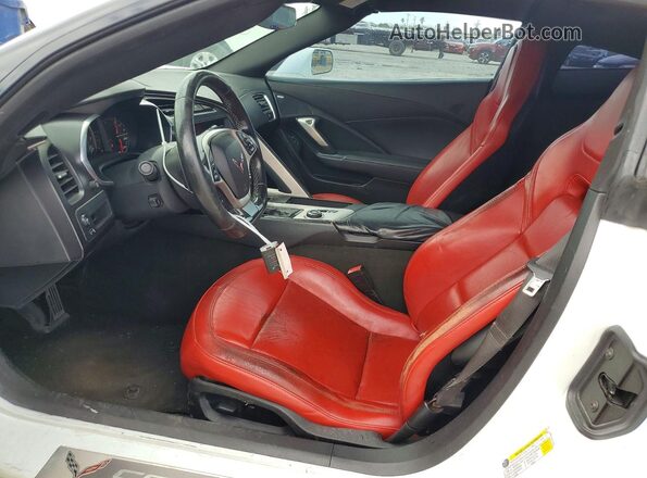 1G1YB2D73K5117828 2019 CHEVROLET CORVETTE Белый Вид салона спереди