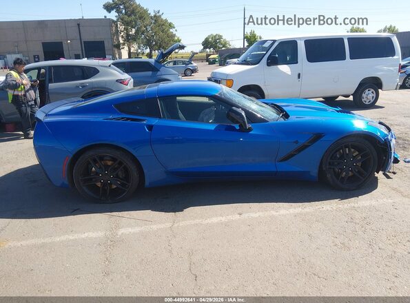 1G1YK2D77G5117659 2016 CHEVROLET CORVETTE Синий Вид задней части салона