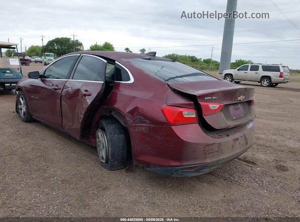1G1ZB5ST1GF242527 2016 CHEVROLET MALIBU Burgundy Задня ліва чверть