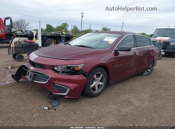 1G1ZB5ST1GF242527 2016 CHEVROLET MALIBU Burgundy Передня ліва чверть