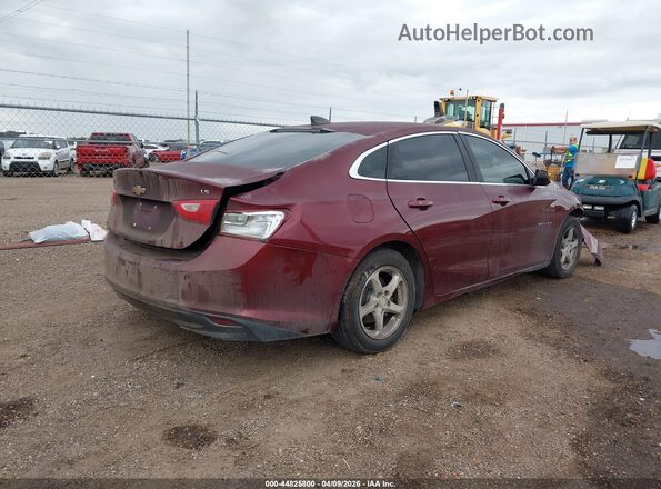 1G1ZB5ST1GF242527 2016 CHEVROLET MALIBU Burgundy Задня права чверть