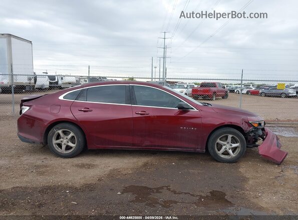 1G1ZB5ST1GF242527 2016 CHEVROLET MALIBU Burgundy Вид задньої частини салону