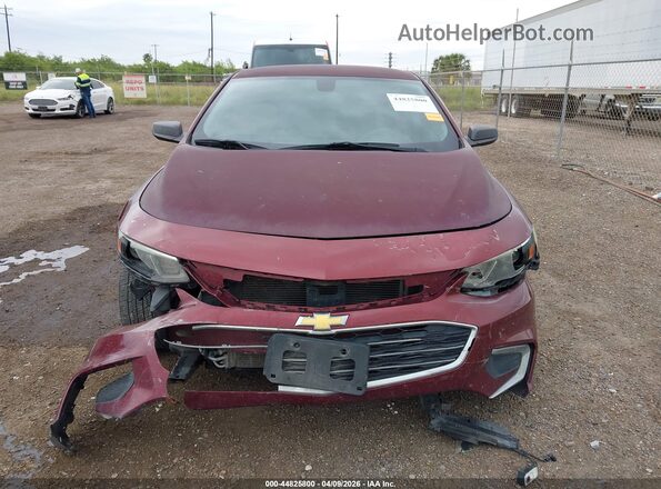 1G1ZB5ST1GF242527 2016 CHEVROLET MALIBU Burgundy Вид щитка приладів