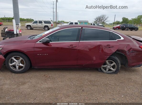 1G1ZB5ST1GF242527 2016 CHEVROLET MALIBU Burgundy Панорамний вид салону 360°
