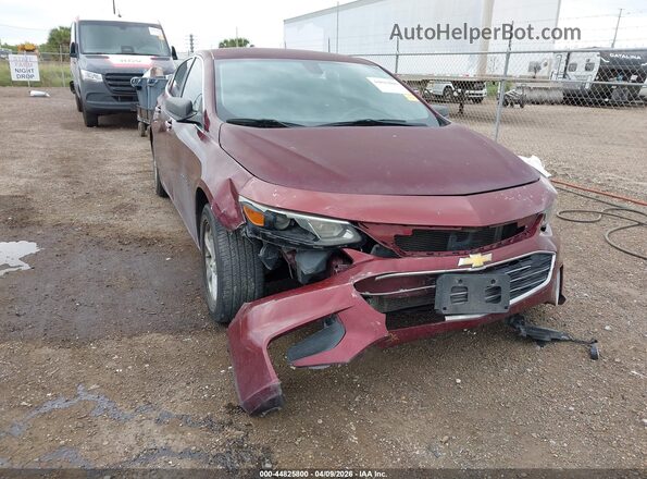 1G1ZB5ST1GF242527 2016 CHEVROLET MALIBU Burgundy Вид спереду