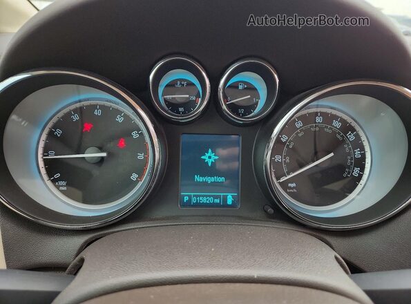 1G4PR5SK3H4102425 2017 BUICK VERANO Желто-коричневый Вид щитка приборов