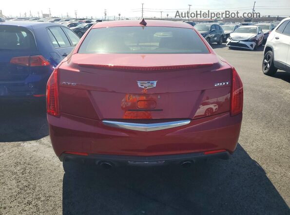 1G6AB5SX2J0142473 2018 CADILLAC ATS Красный Вид сзади