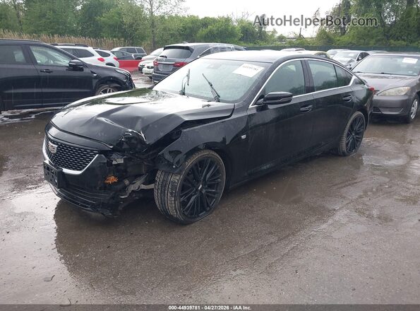 1G6DM5RK2M0113562 2021 CADILLAC CT5 Black წინა მარცხენა ხედი სამი მეოთხედიდან
