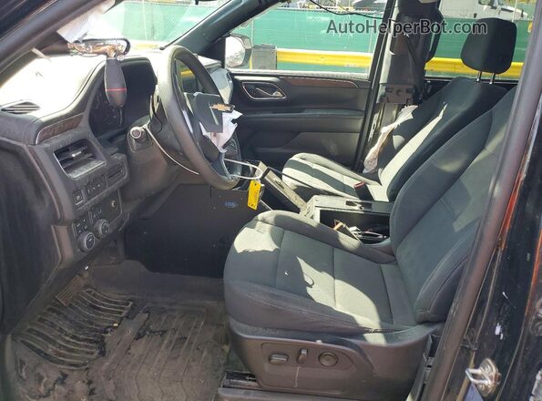 1GBSKLED1PR128886 2023 CHEVROLET TAHOE Black Widok wnętrza z przodu