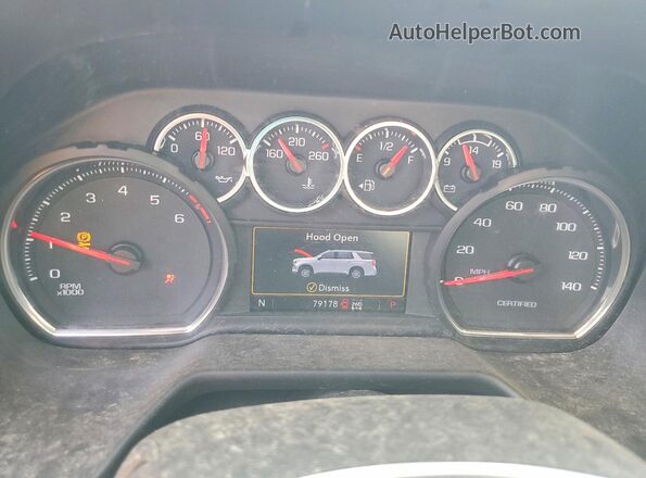 1GBSKLED1PR128886 2023 CHEVROLET TAHOE Black Widok zestawu wskaźników
