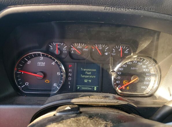 1GC1CREG7KF107200 2019 CHEVROLET SILVERADO White Vista del cuadro de instrumentos