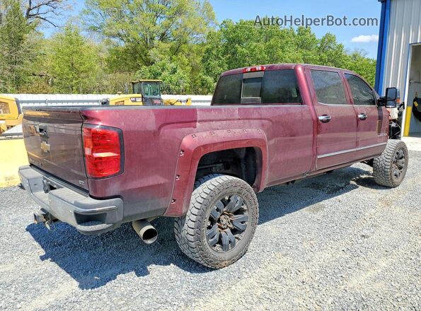 1GC1KWE86GF219939 2016 CHEVROLET SILVERADO Бордовый Задняя правая четверть