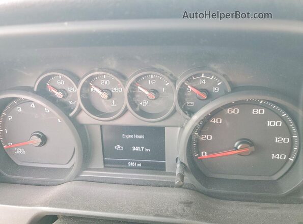 1GC2KLE72TF107482 2026 CHEVROLET SILVERADO White Vista del cuadro de instrumentos