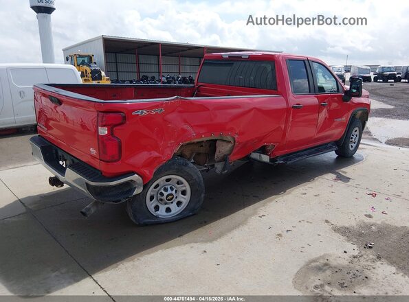 1GC2YLE76LF192762 2020 CHEVROLET SILVERADO Красный Задняя правая четверть