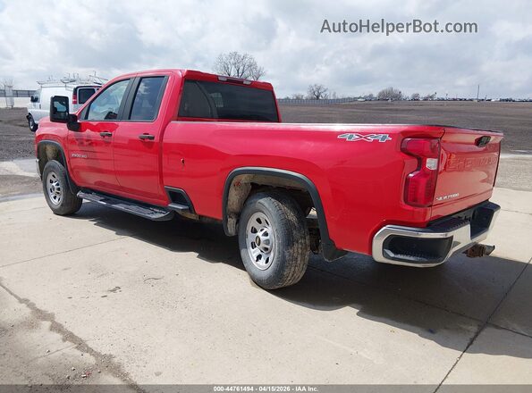 1GC2YLE76LF192762 2020 CHEVROLET SILVERADO Красный Задняя левая четверть