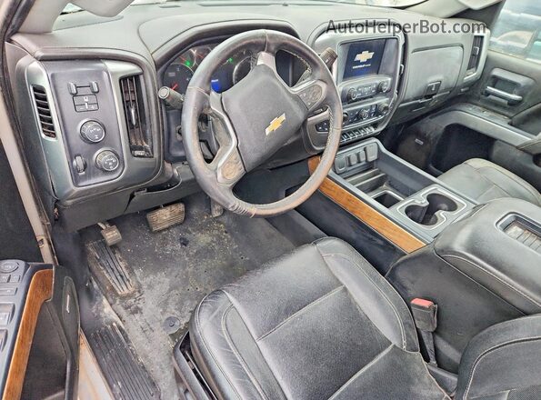 1GC4KXEY5KF154609 2019 CHEVROLET SILVERADO Silver Вид панелі приладів