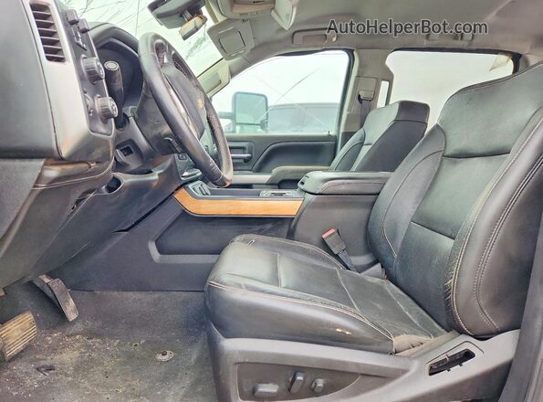 1GC4KXEY5KF154609 2019 CHEVROLET SILVERADO Silver Вид салону спереду