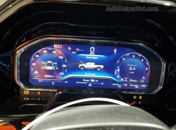 1GC4YNEY0RF109025 2024 CHEVROLET SILVERADO Белый Вид щитка приборов