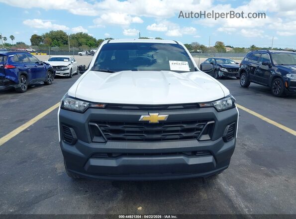 1GCGSBEC2P1198138 2023 CHEVROLET COLORADO White Widok zestawu wskaźników