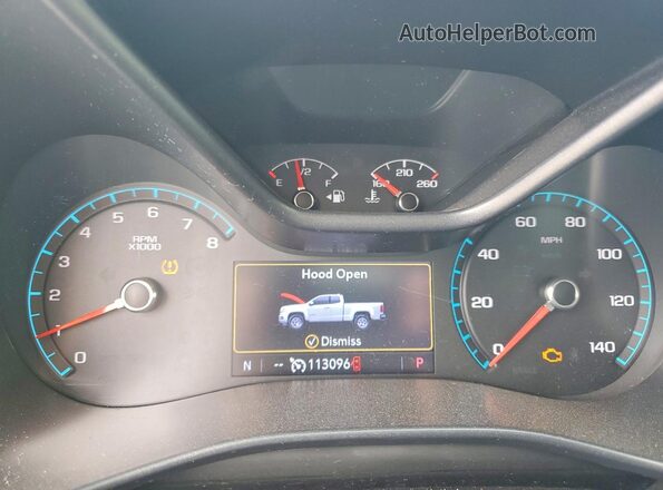 1GCGSCEN6K1314487 2019 CHEVROLET COLORADO Black Widok zestawu wskaźników