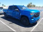 2023 Chevrolet Silverado 1500 2wd  Short Bed Custom Blue vin: 1GCPABEK5PZ138267