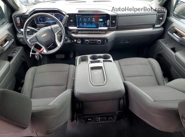 1GCPDDEK5NZ622357 2022 CHEVROLET SILVERADO Синий Вид панели приборов