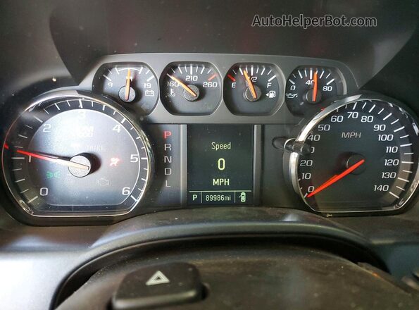 1GCRCPEC7JZ239181 2018 CHEVROLET SILVERADO Black Vista del cuadro de instrumentos