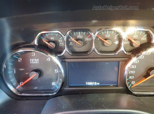 1GCRCREC4GZ247761 2016 CHEVROLET SILVERADO Бордовый Вид щитка приборов