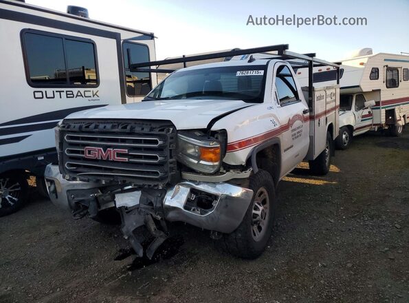 1GD02REG1JZ259903 2018 GMC SIERRA White Przód lewy