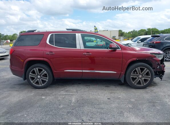 1GKKNPLS5JZ130938 2018 GMC ACADIA Красный Вид задней части салона