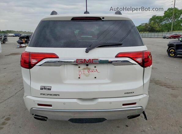 1GKKNXLS3HZ290794 2017 GMC ACADIA Белый Вид сзади