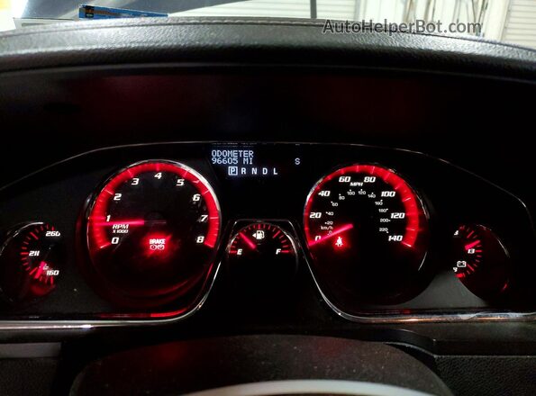 1GKKVPKD9GJ336483 2016 GMC ACADIA Синий Вид щитка приборов