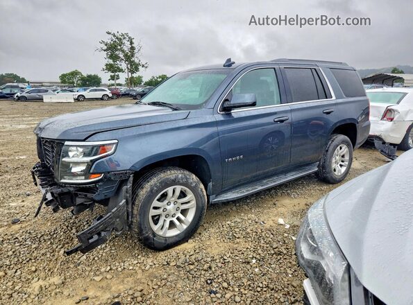 1GNSCAEC0LR119487 2020 CHEVROLET TAHOE Синий Передняя левая четверть